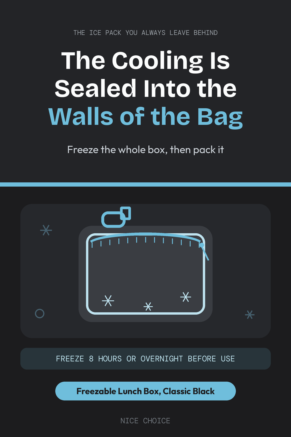 Nice Choice illustration pin for the PackIt freezable lunch box